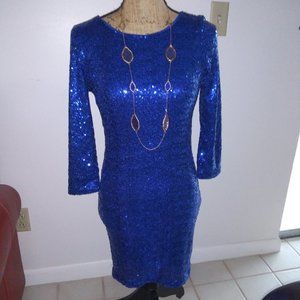 Crystal Doll sequin cocktail dress